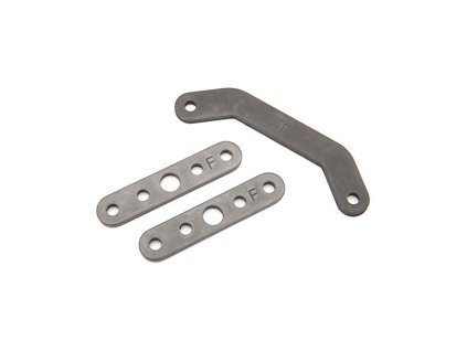 Traxxas Bulkhead tie bar, front, upper (1)/ lower (2) (steel)
