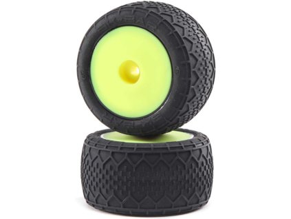 Losi Kolo s pneu BK Bar, žlutý disk (2): Mini-T 2.0