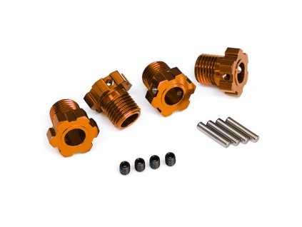 Traxxas náboj kola hliníkový oranžový 17mm (4)