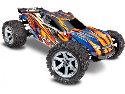 RC auto Traxxas Rustler VXL 4WD RTR 1:10 (oranzovy)