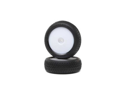 Losi kolo s pneu Taper Pin, přední, bílý disk (2): Mini-B