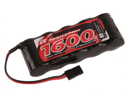 Robitronic NiMH 6.0V 1600mAh plochý RX