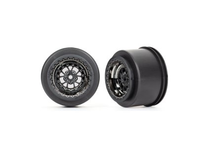 Traxxas disk Weld chromovaný černý (rear) (2)