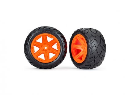 Traxxas kolo 2.8", disk RTX oranžový, pneu Anaconda (2WD zadní) (2)