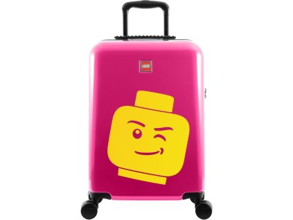 LEGO Luggage Cestovní kufr ColourBox Minifigure Head 20" - malinový