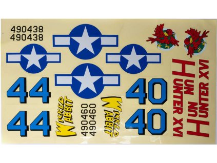 Hangar 9 samolepky: P-47 Thunderbolt 1.5m