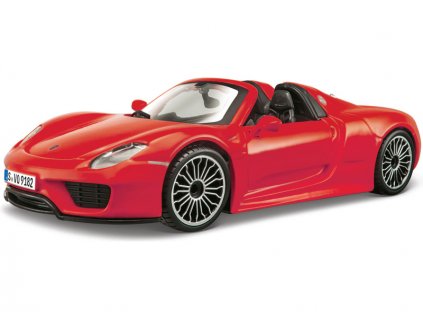 Bburago Plus Porsche 918 Spyder 1:24 červená