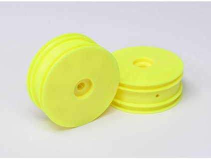 Losi Front Wheel, Yellow (2): Mini-B