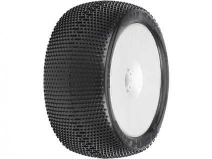 Pro-Line kolo 4.0", pneu Hole Shot S3, disk Zero Offset H17 bílý (2)