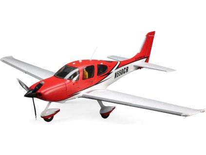 E-flite Cirrus SR-22T 1.5m červený SAFE Select BNF Basic