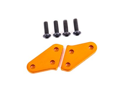 Traxxas těhlice hliníková oranžově eloxovaná (2) (pro #9537 a #9637)