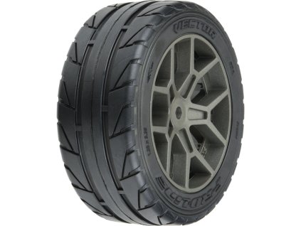 Pro-Line kolo 2.4", pneu Vector S3 35/85 Belted, disk šedý H12 (2)