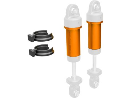 Traxxas tělo tlumiče GTM hliníkové oranžově eloxované (2)