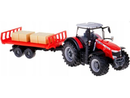 Bburago Massey Fergusson 8740s s vlečkou