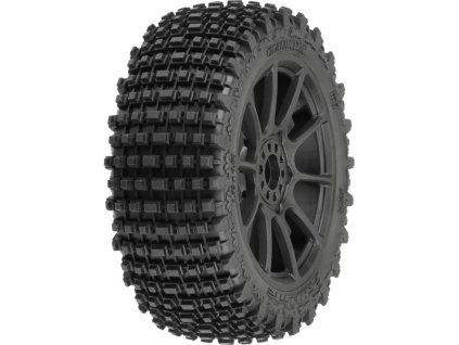 Pro-Line kolo 3.3", pneu Gladiator M2, disk Mach 10 H17 černý (2)