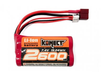 Baterie Konect Li-Ion 2600mAh 15C 7.4V KN-LI0742600