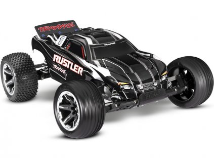 RC auto Traxxas Rustler 2WD RTR 1:10 (cerna)