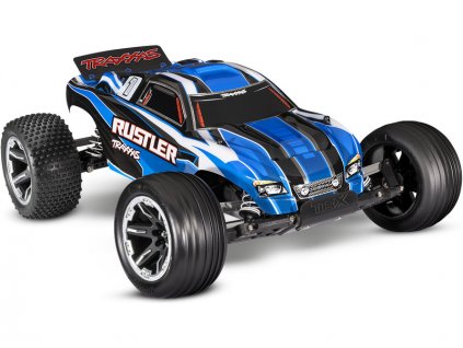 RC auto Traxxas Rustler 2WD RTR 1:10 (modra)