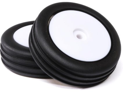 Losi kolo s pneu Wide Body Rib, přední, disk bílý (2): Mini-B