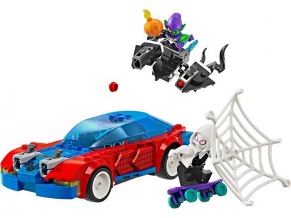 LEGO Marvel - Spider-Manovo závodní auto a Venom Zelený goblin