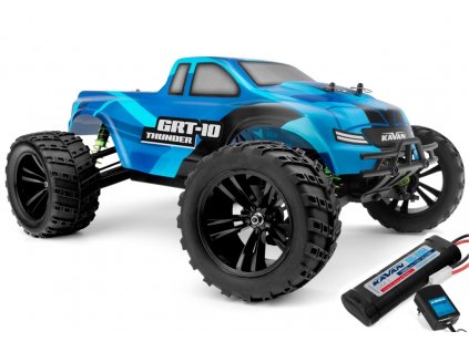 RC auto Kavan GRT-10 Thunder 4WD RTR 1:10 (modra)