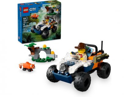LEGO City - Čtyřkolka na průzkum džungle – mise panda červená