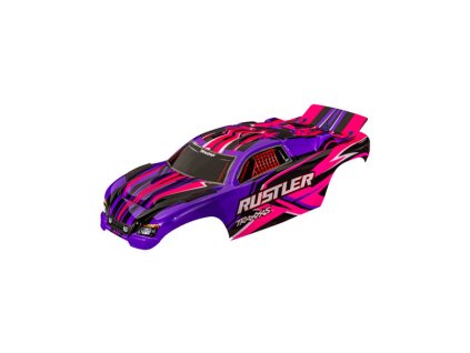 Traxxas karosérie Rustler bezsponková růžová