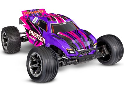 RC auto Traxxas Rustler HD 2WD RTR 1:10 (ruzovy)