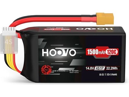 Baterie Hoovo Li-Pol 1500mAh 120C 14.8V