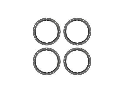 Traxxas kroužek Beadlock hliníkový šedý (4)