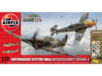 Gift Set letadlo Supermarine Spitfire Mk1a Messerschmitt BF109E-4 1:72