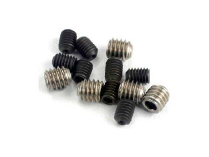 Červíky imbus ocel M3x4mm (4), nerez M4x4mm (4)