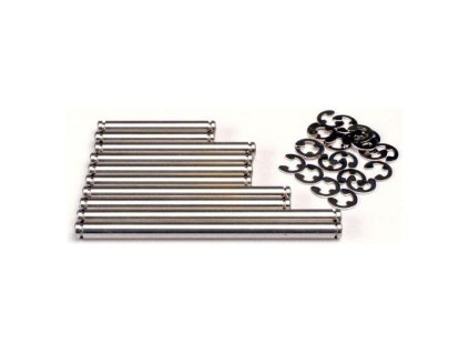 Traxxas - sada čepů závěsů kol nerez