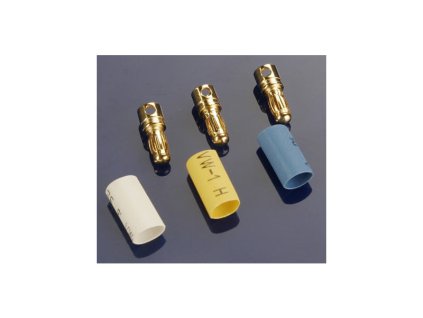 Konektor zlacený 3.5mm samec s bužírkou (3)