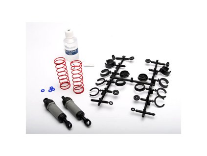 Traxxas - tlumič US přední dlouhý šedý (2)