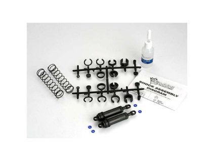 Traxxas - tlumič US zadní dlouhý XX černý (2)