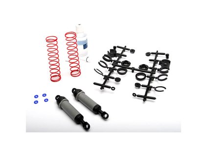 Traxxas - tlumič US zadní dlouhý XX šedý (2)