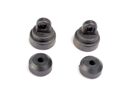 Traxxas - horní a spodní uzávěr tlumiče (2+2)