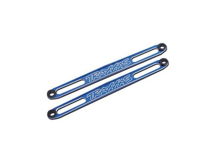 E-Maxx - držák baterie hliníkový modrý (2)