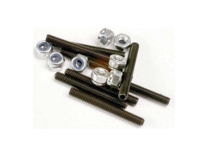 Červíky imbus ocel M3x25mm (8), matice M3 (8)