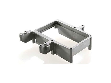 Traxxas - lože palivové nádrže/serva plynu šedý