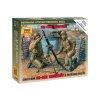 Zvezda figurky - sovětský 82mm minomet s vojáky (1:72)
