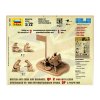 Zvezda Easy Kit British QF 2-pdr Anti Tank Gun w/crew (1:72)