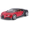 Bburago 1:18 Plus Bugatti Chiron červeno/černá