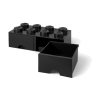 LEGO storage box with drawers 250x500x180mm - black