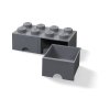 LEGO storage box with drawers 250x500x180mm - black