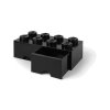 LEGO storage box with drawers 250x500x180mm - black