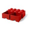 LEGO storage box with drawers 250x500x180mm - black