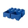 LEGO storage box with drawers 250x500x180mm - gray