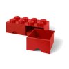 LEGO storage box with drawers 250x500x180mm - aqua